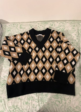 Pull Zara carreaux, marque: Zara, état: Très bon état, taille: M / 38 / 10, 6,00 €, 7,00 € Protection acheteurs incluse