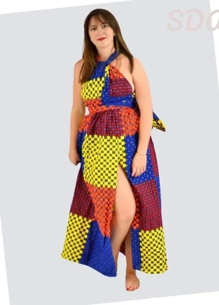 Robe infinity en wax africain, marke: Africa, zustand: Sehr gut, größe: M / 38 / 10, 56,00 €, 59,50 € beinhaltet Vinted-Käuferschutz Pro