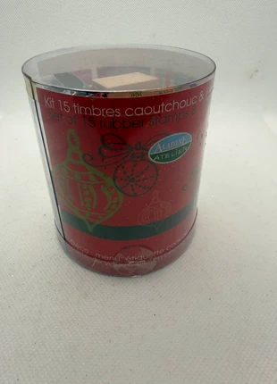 kit 15 tampons timbres caoutchouc noël – aladine atelier, marque: Aladine, état: Neuf avec étiquette, 5,00 €, 5,95 € Protection acheteurs incluse