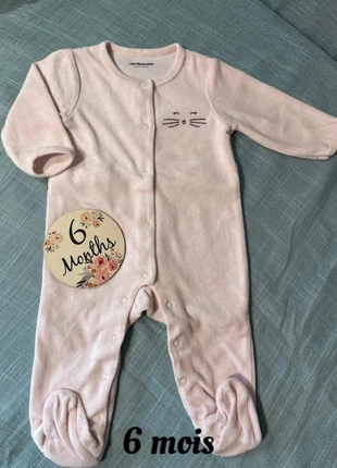 Pyjama velours taille 6 mois, marca: Vertbaudet, estado: Muy bueno, tamaño: 6-9 meses / 68 cm, 6,50 €, 7,53 € Protección al comprador Pro incluida