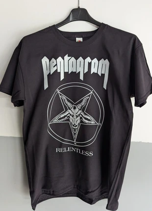 T-shirt nera | Pentagram | Relentless, condizioni: Ottime, taglia: L, €13.00, €14.35 include la Protezione acquisti Pro