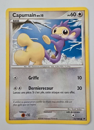 Capumain ~ DP ~ Aube Majestueuse, brand: Pokémon, condizioni: Ottime, €1.00, €1.75 include la Protezione acquisti