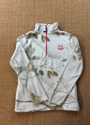Veste polaire Fleece 1/4 zip Realtree APS snow camo chasse outdoor femme M #1115, merk: Realtree, staat: Heel goed, maat: M / 38 / 10, € 24,00, € 25,90 inclusief Kopersbescherming Pro