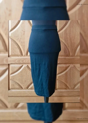 Jupe noire Pimkie 36 uni droite taille haute stretch moulante élégante casual minimaliste, marque: Pimkie, état: Très bon état, taille: S / 36 / 8, 8,00 €, 9,10 € Protection acheteurs incluse