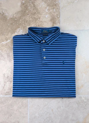 Polo Ralph Lauren homme rayures marine et bleu logo marine XL pima soft touch comme neuf, marca: Ralph Lauren, estado: Novo sem etiquetas, tamanho: XL, €29.99, €32.19 inclui Proteção do Comprador Pro