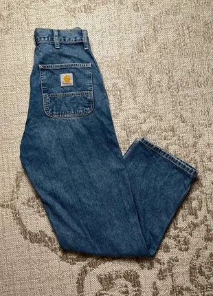 Jean Carharrt WIP - Double Knee Pant Blue Stone Wash - Taille S, marque: Carhartt, état: Très bon état, taille: W28 | FR 38, 30,00 €, 32,20 € Protection acheteurs incluse