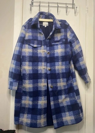 Pardessus long à carreaux H&M, marque: H&M, état: Très bon état, taille: L / 40 / 12, 15,00 €, 16,45 € Protection acheteurs incluse