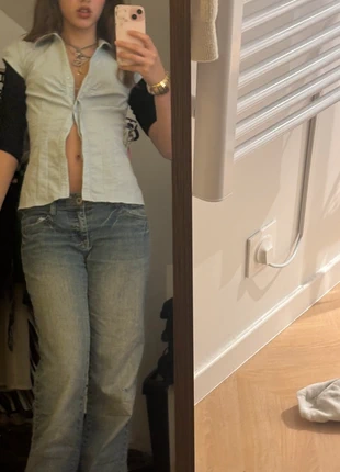 Chemisier cintré bleu clair, brand: Vintage, condition: Very good, size: S / 36 / 8, €12.00, €13.30 includes Buyer Protection