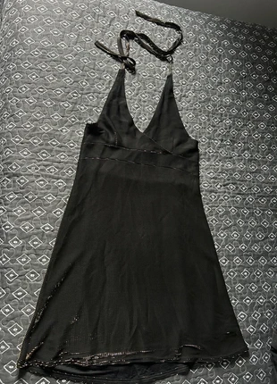 Robe noir effet or, état: Très bon état, taille: XL / 42 / 14, 6,00 €, 7,00 € Protection acheteurs incluse