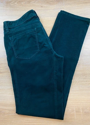 Pantalon velours côtelé femme | Taille M | Coupe Straight | Taille basse | Bleu pétrole |#105, brand: LOFT, condition: Very good, size: M / 38 / 10, €12.00, €13.30 includes Buyer Protection