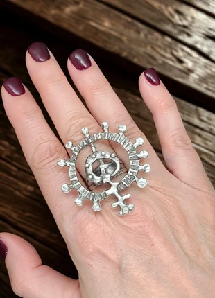 Bague plaqué argent – Modèle Sarn | Style Ottoman, zustand: Sehr gut, größe: Größenverstellbar, 19,00 €, 20,65 € beinhaltet Vinted-Käuferschutz Pro
