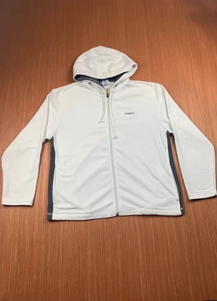 Veste blanche à capuche Reebok full zip logo brodé taille XL, marca: Reebok, estado: Muito bom, tamanho: XL, €29.99, €32.19 inclui Proteção do Comprador
