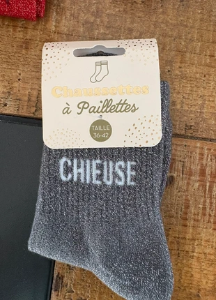 Chaussette à Paillettes 36/42, état: Neuf avec étiquette, taille: M | 39–42, 4,00 €, 4,90 € Protection acheteurs incluse