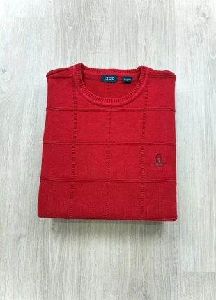 Sweat pull col rond ras du cou Izod rouge taille L, marque: IZOD, état: Très bon état, taille: L, 8,50 €, 9,63 € Protection acheteurs (Pro) incluse