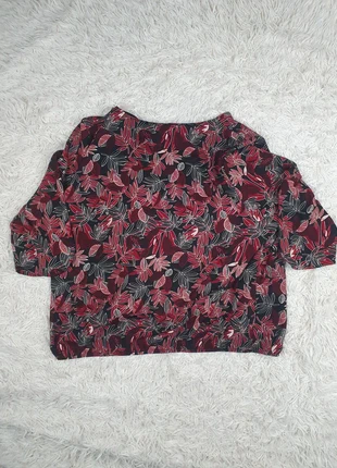 Magnifique T-shirt Blouse Fleurie Afibel Bordeaux | Taille 58 / 9XL, marca: Afibel, estado: Nuevo sin etiquetas, tamaño: 9XL / 58 / 30, 7,90 €, 9,00 € Protección al comprador incluida