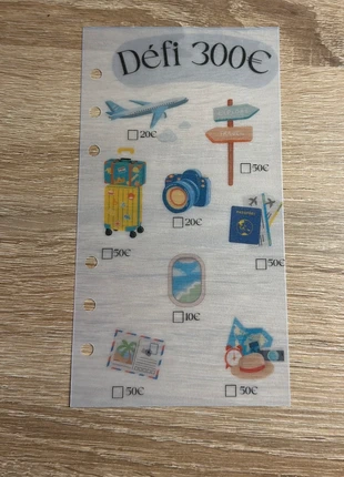 Défi budgétaire voyage 300€ A6, condizioni: Nuovo con cartellino, €1.90, €2.70 include la Protezione acquisti Pro