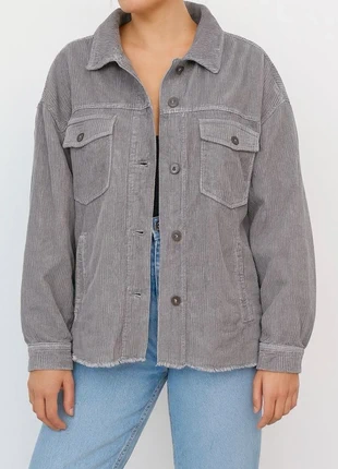 Veste en velours côtelé gris – Zara (taille L), marque: Zara, état: Très bon état, taille: L / 40 / 12, 15,99 €, 17,49 € Protection acheteurs incluse