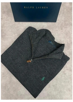 Half zip Ralph Lauren gris anthracite logo vert homme taille Xl old money, marque: Ralph Lauren, état: Très bon état, taille: XL, 48,00 €, 51,10 € Protection acheteurs incluse