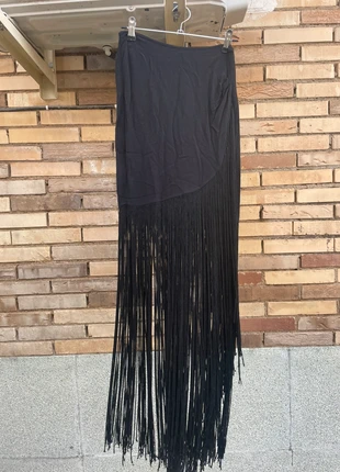 Falda larga de flecos de Bershka - ideal para Nochebuena, Nochevieja y fiestas, marque: Bershka, état: Très bon état, taille: S / 36 / 8, 4,99 €, 5,94 € Protection acheteurs incluse