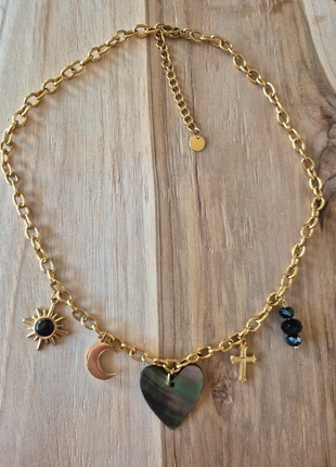 Collier acier inoxydable breloque, marca: Creatrice, estado: Muito bom, €20.00, €21.70 inclui Proteção do Comprador Pro