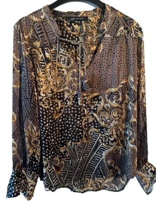 Blouse imprimée baroque Ema Blue’s - Taille M, brand: Ema blues, condition: Very good, size: M / 38 / 10, €9.00, €10.15 includes Buyer Protection