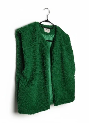 Gilet teddy vert émeraude Shoeby – Doublé satin – Taille 170/176, brand: Shoeby, condition: New without tags, size: M / 38 / 10, €22.00, €23.80 includes Buyer Protection