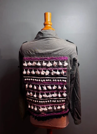 💚🌸 Veste kaki Zara fantaisie, brand: Zara, condition: Very good, size: S / 36 / 8, €10.00, €11.20 includes Buyer Protection