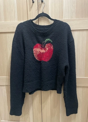 Jersey negra con manzana, marque: Cider, état: Bon état, taille: L / 40 / 12, 3,00 €, 3,85 € Protection acheteurs incluse