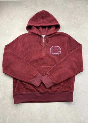 Champion Hoodie Sherpa 1/4 Zip Bordeaux – Taille S, marque: Champion, état: Très bon état, taille: S, 12,00 €, 13,30 € Protection acheteurs incluse
