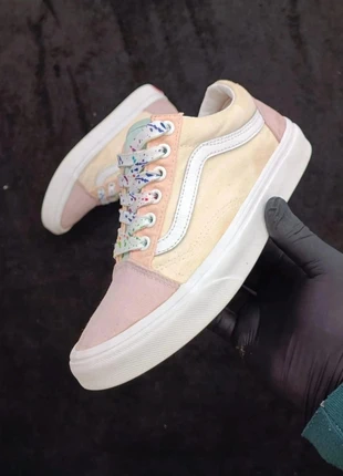 Vans Old Skool Pastel Custom Splash – Taille 37 EU (US 7 W / 5.5 M), brand: Vans, condition: Good, size: 37, €23.15, €25.01 includes Buyer Protection