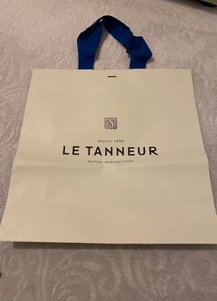 Grand sac shopping Le Tanneur bleu & crème – cabas boutique luxe réutilisable, marke: Le Tanneur, zustand: Neu, mit Etikett, 8,00 €, 9,10 € inklusive Vinted-Käuferschutz