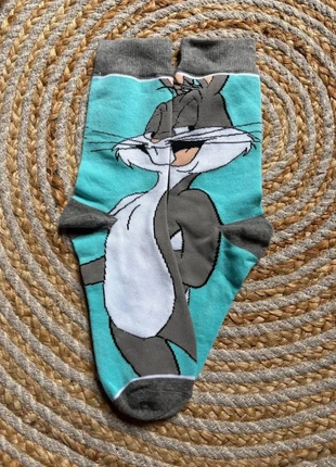 Chaussettes Bugs Bunny Looney Tunes, staat: Heel goed, maat: Universeel, € 6,00, € 7,00 inclusief Kopersbescherming Pro