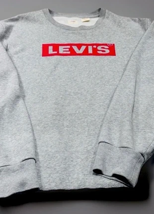 Men's/Unisex LEVI’S Grey Logo Pullover Jumper Classic Medium, brand: Levi's, condition: Very good, size: M, £20.00, £21.70 includes Buyer Protection