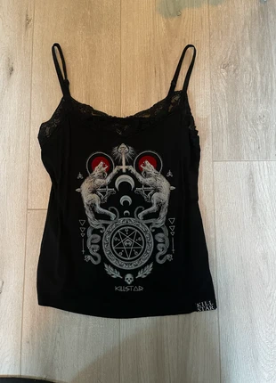 Killstar Werewolves and snakes strappy top, merk: Killstar, staat: Heel goed, maat: S / 36 / 8, € 20,00, € 21,70 inclusief Kopersbescherming