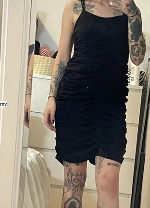 Vestido preto justo, marca: EMO, estado: Muito bom, tamanho: XS / 34 / 6, €3.00, €3.85 inclui Proteção do Comprador