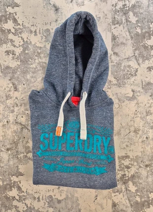 Pull a capuche SuperDry Taille S bleu coton/polyester, merk: Superdry, staat: Heel goed, maat: S, € 20,00, € 21,70 inclusief Kopersbescherming