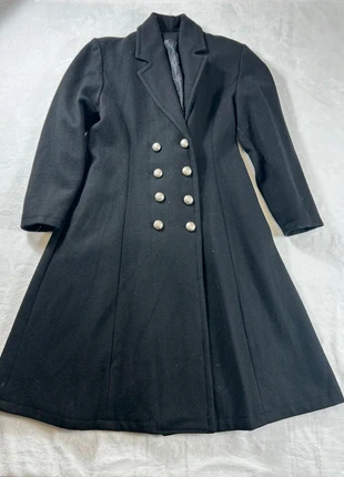 Manteau long pardessus en laine uni Symphonie Paris - Taille L Femme - Noir, marque: Symphonie paris, état: Très bon état, taille: L / 40 / 12, 20,00 €, 21,70 € Protection acheteurs incluse