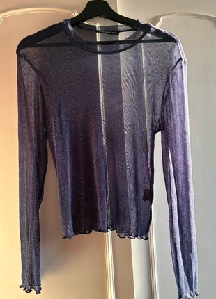 Blusa transparente azul brillante, marque: Shein, état: Neuf sans étiquette, taille: M, 5,00 €, 5,95 € Protection acheteurs incluse