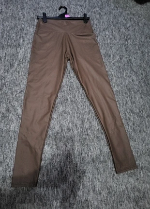 Yu & Me Paris Faux Leather Pants L/XL – Brown Vegan Leather Leggings, brand: Yu & Me, condition: New without tags, size: L / UK 16-18, £12.50, £13.83 includes Buyer Protection