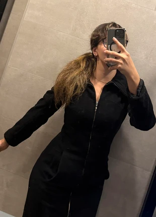 Abrigo ZNJ Negro calentito y ajustado, marca: ZNJ, estado: Muy bueno, tamaño: S / 36 / 8, 16,00 €, 17,50 € Protección al comprador incluida