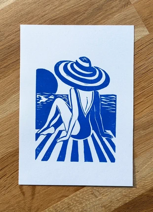 Linocut : Summer, marke: Fait Main, zustand: Neu, mit Etikett, 5,00 €, 5,95 € inklusive Vinted-Käuferschutz