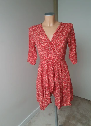 Jurk van Kilibbi maat S rood wit bloemenprint, merk: Kilibbi, staat: Heel goed, maat: S / 36 / 8, € 7,00, € 8,05 inclusief Kopersbescherming Pro