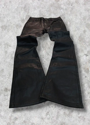 Pantaloni in pelle flared svasati punk Japan style y2k vintage Bootcut anni 2000, merk: Japan Style, staat: Heel goed, maat: XL / 42 / 14, € 40,00, € 42,70 inclusief Kopersbescherming