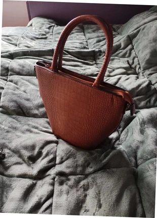 Sac sceau effet peau crocodile marron, condition: New without tags, €10.00, €11.20 includes Buyer Protection Pro