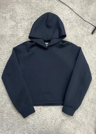 Sweat à capuche Uniqlo Femme scuba oversize Noir / Taille XS, brand: Uniqlo, condition: Very good, size: XS / 34 / 6, €35.00, €37.45 includes Buyer Protection