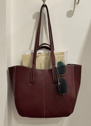 New classic vintage styled burgundy Tote Shopper Shoulder bag, brand: Vintage Dressing, condizioni: Nuovo senza cartellino, €18.00, €19.60 include la Protezione acquisti