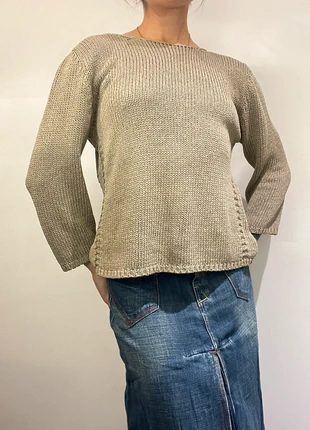 pull manches longues maille vert kaki cottagecore vintage style maille, marca: Vintage Dressing, estado: Muito bom, tamanho: S / 36 / 8, €12.00, €13.30 inclui Proteção do Comprador Pro