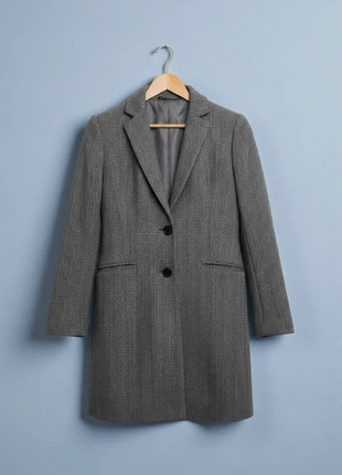 Neo Noir – Elegant & Luxurious, Premium and Elegant Grey Wool Coat – S 🌷👠, marque: Neo Noir, état: Très bon état, taille: S / 36 / 8, 41,49 €, 44,26 € Protection acheteurs incluse