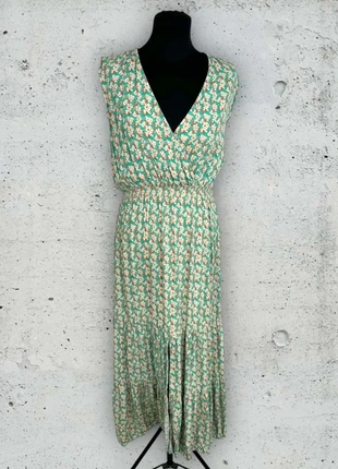 An'ge Robe Mi-Longue Vert Menthe à Motifs taille S 36 8, brand: An'ge, condizioni: Ottime, taglia: S / IT 40 / EU 36, €5.00, €5.95 include la Protezione acquisti Pro