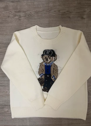 Vintage White Knit Teddy Bear Sweater, brand: Vintage White Knit Teddy Bear Sweater, condition: New without tags, size: XS / UK 4-6, £30.00, £32.20 includes Buyer Protection Pro